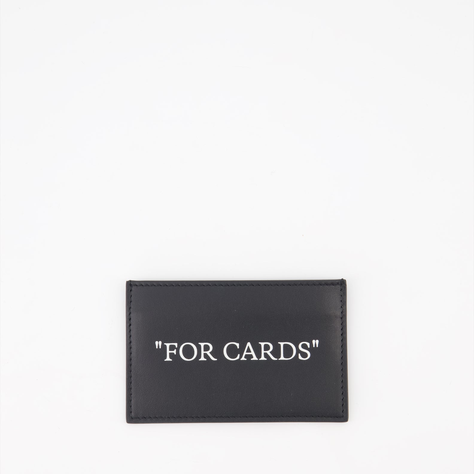off white black card holder