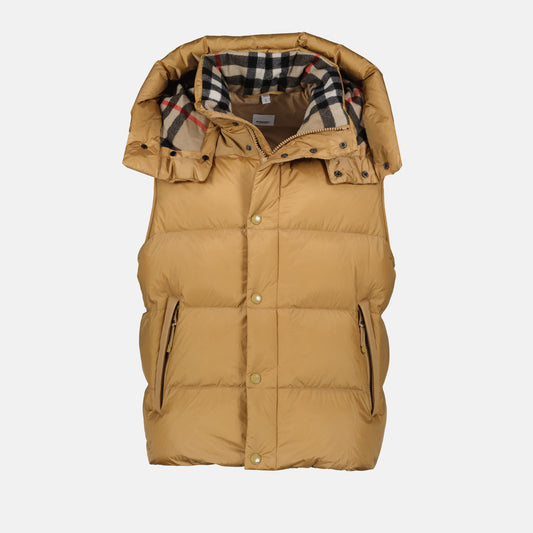 Down jacket with removable sleeves