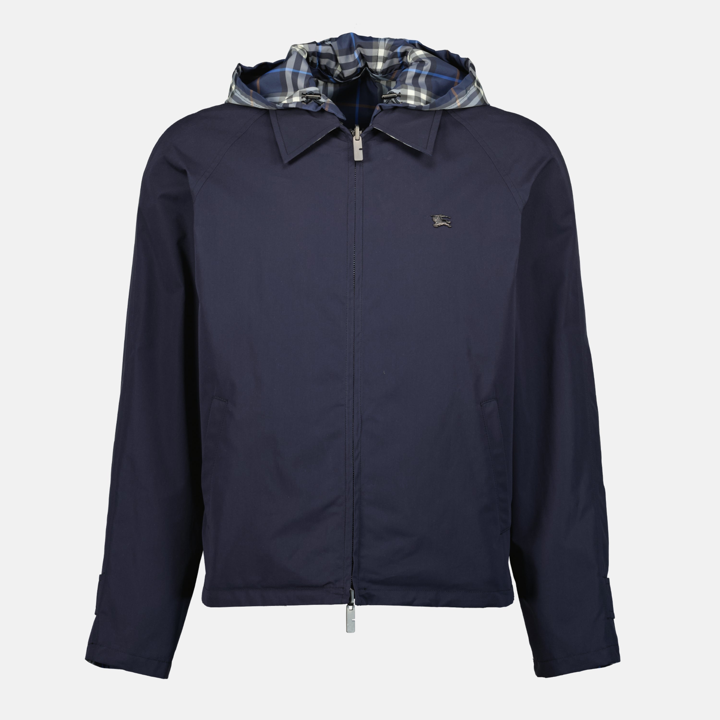 Reversible Navy Check Jacket Burberry - Men – myCompañero