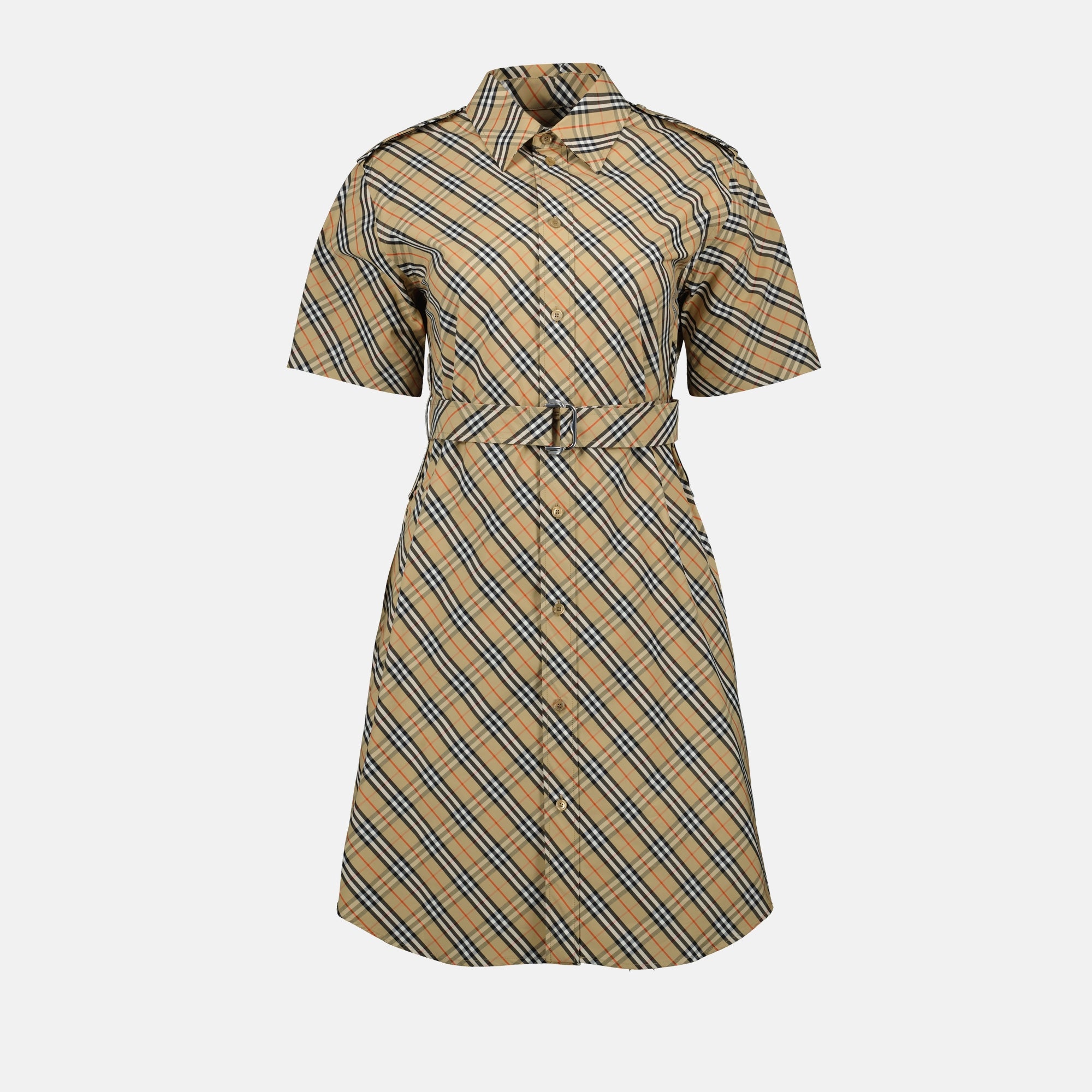 Burberry Checkered Shirt Dress