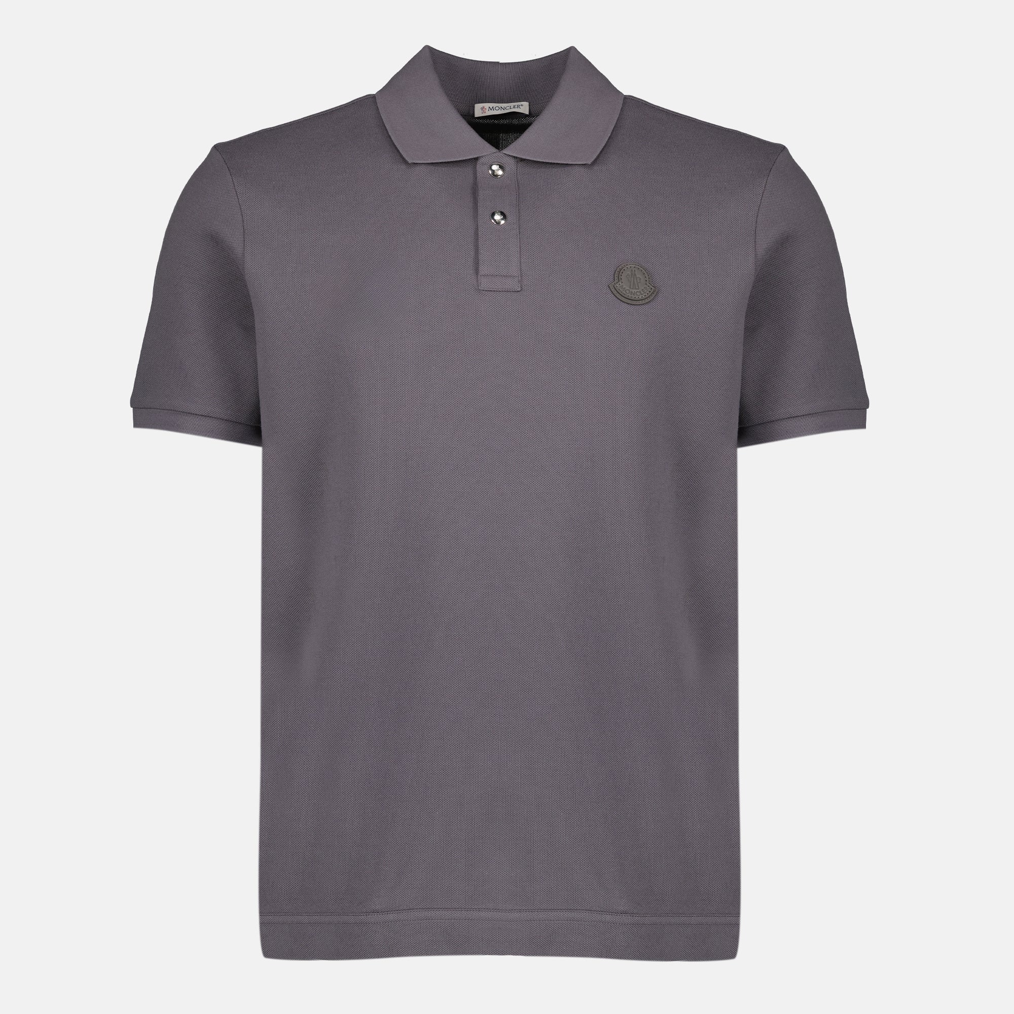 Moncler ダークグレー 長袖ポロシャツ S - MONCLER ダークグレー