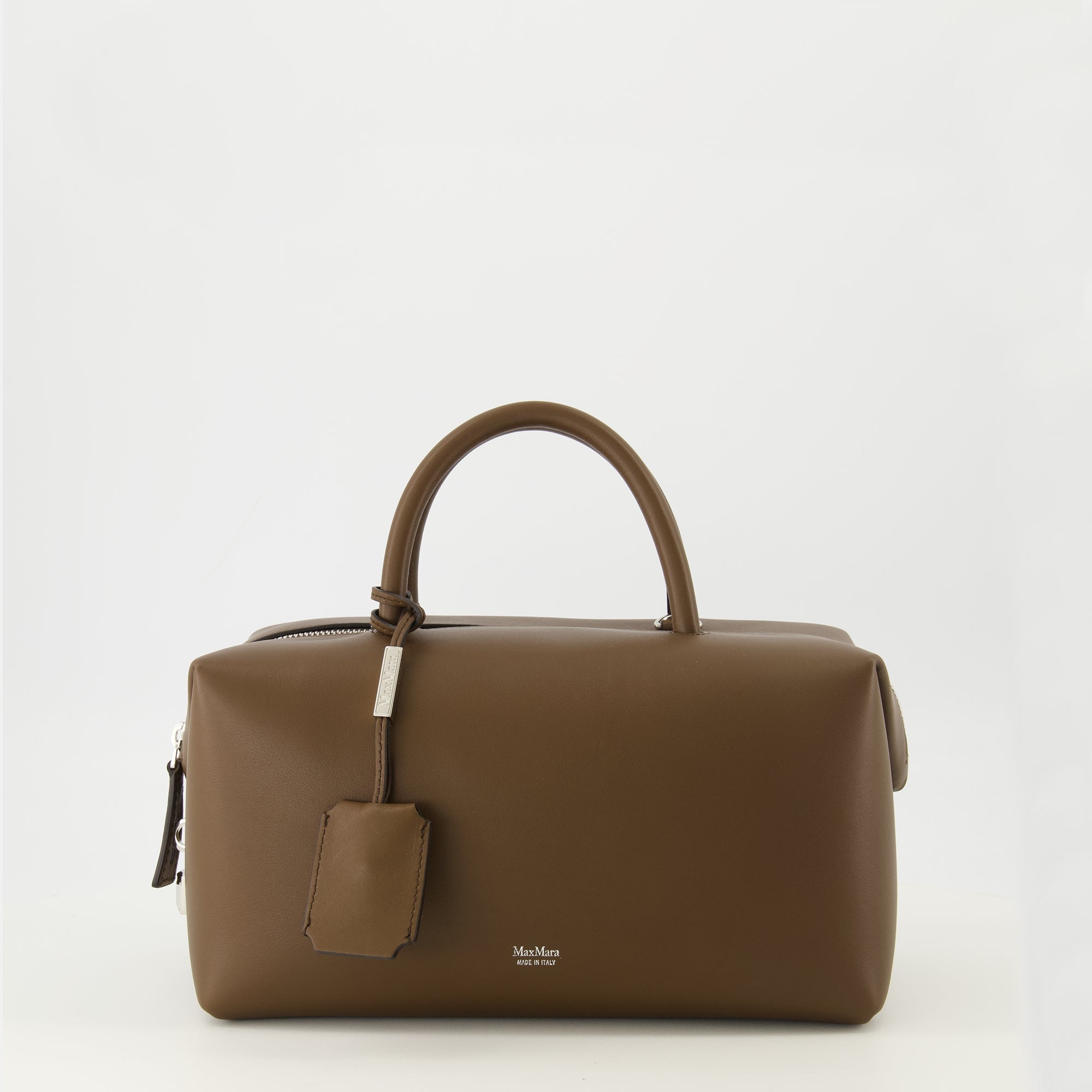 ブラウンレザー ボストンバッグ Max Mara - 女性 – myCompañero ブラウンレザー ボストンバッグ Max Mara - 女性 – myCompañero