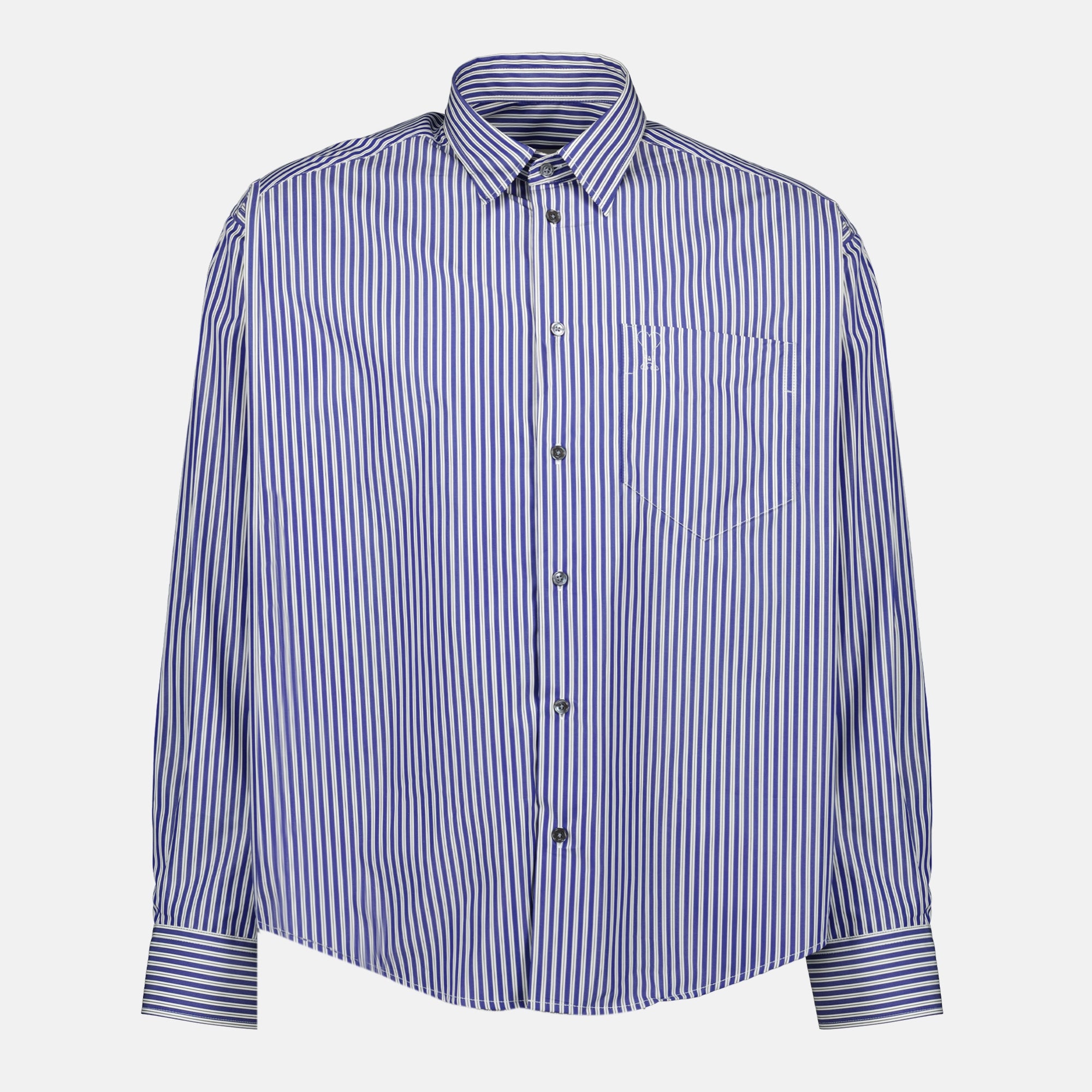 Navy Striped Ami de Coeur Shirt AMI PARIS - Women and Men