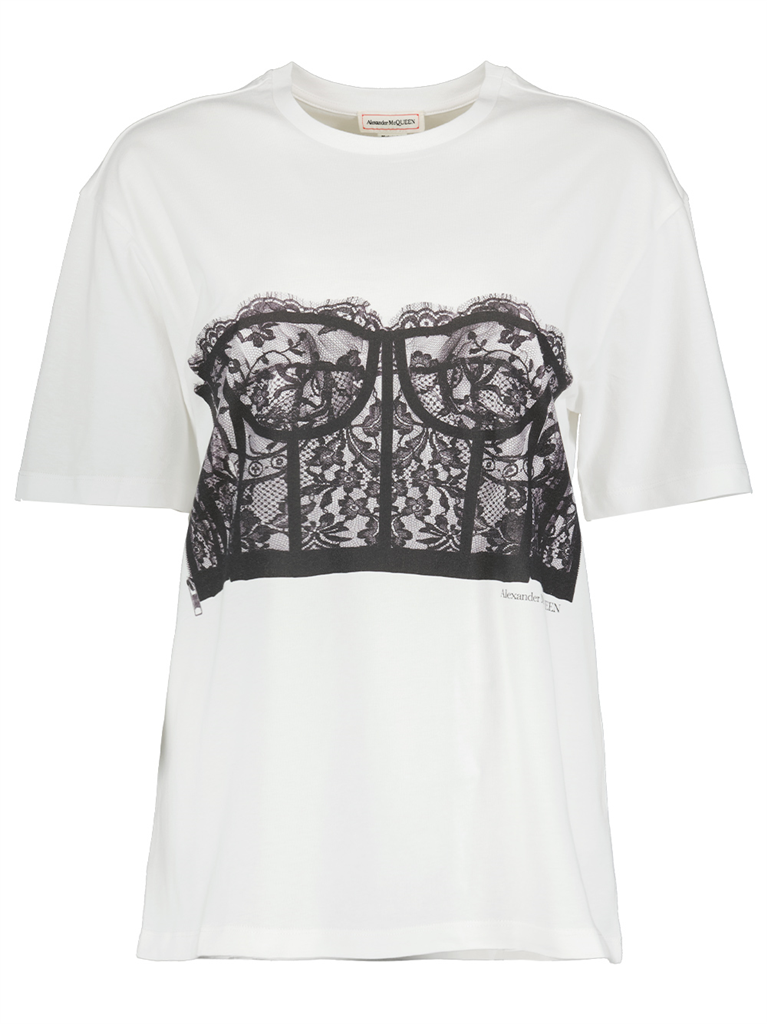 Alexander McQueen corset t-shirt Women's
