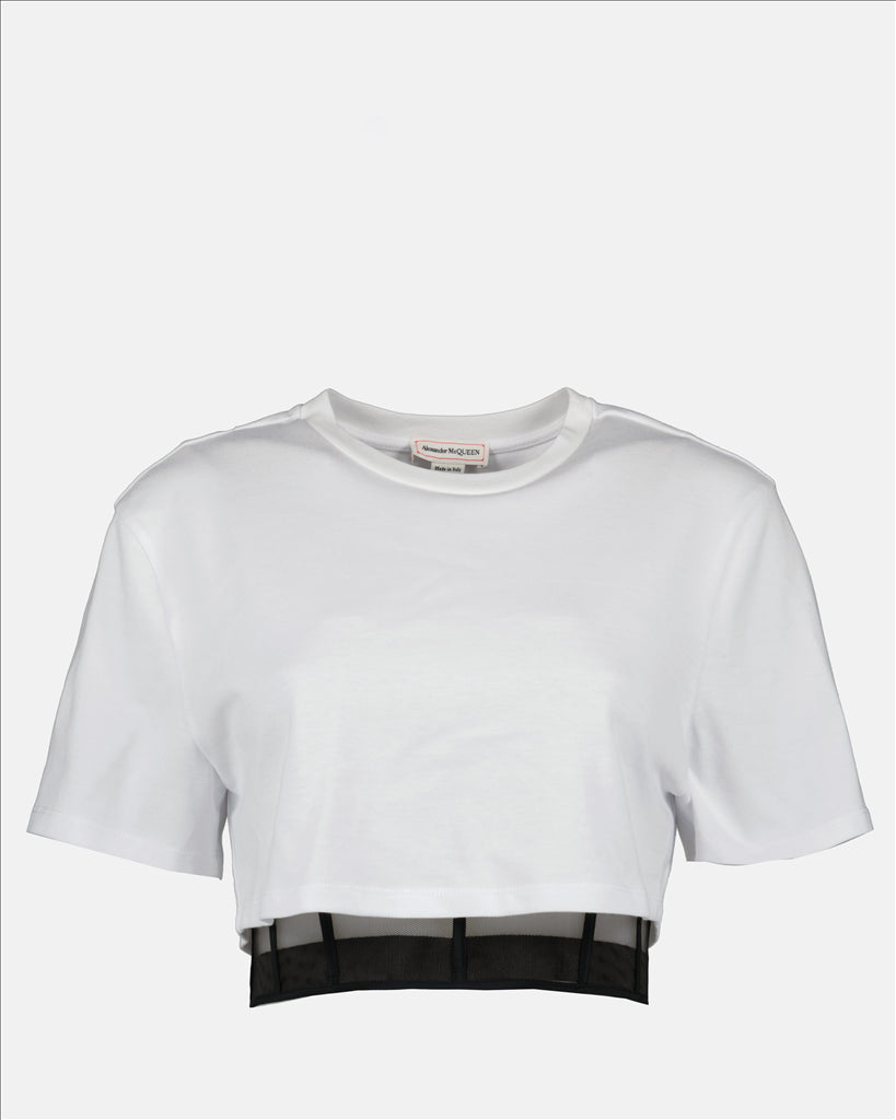 【ALEXANDER MCQUEE】コルセットTシャツ ALEXANDER MCQUEE】コルセットTシャツ アレキサンダー・マックイーン