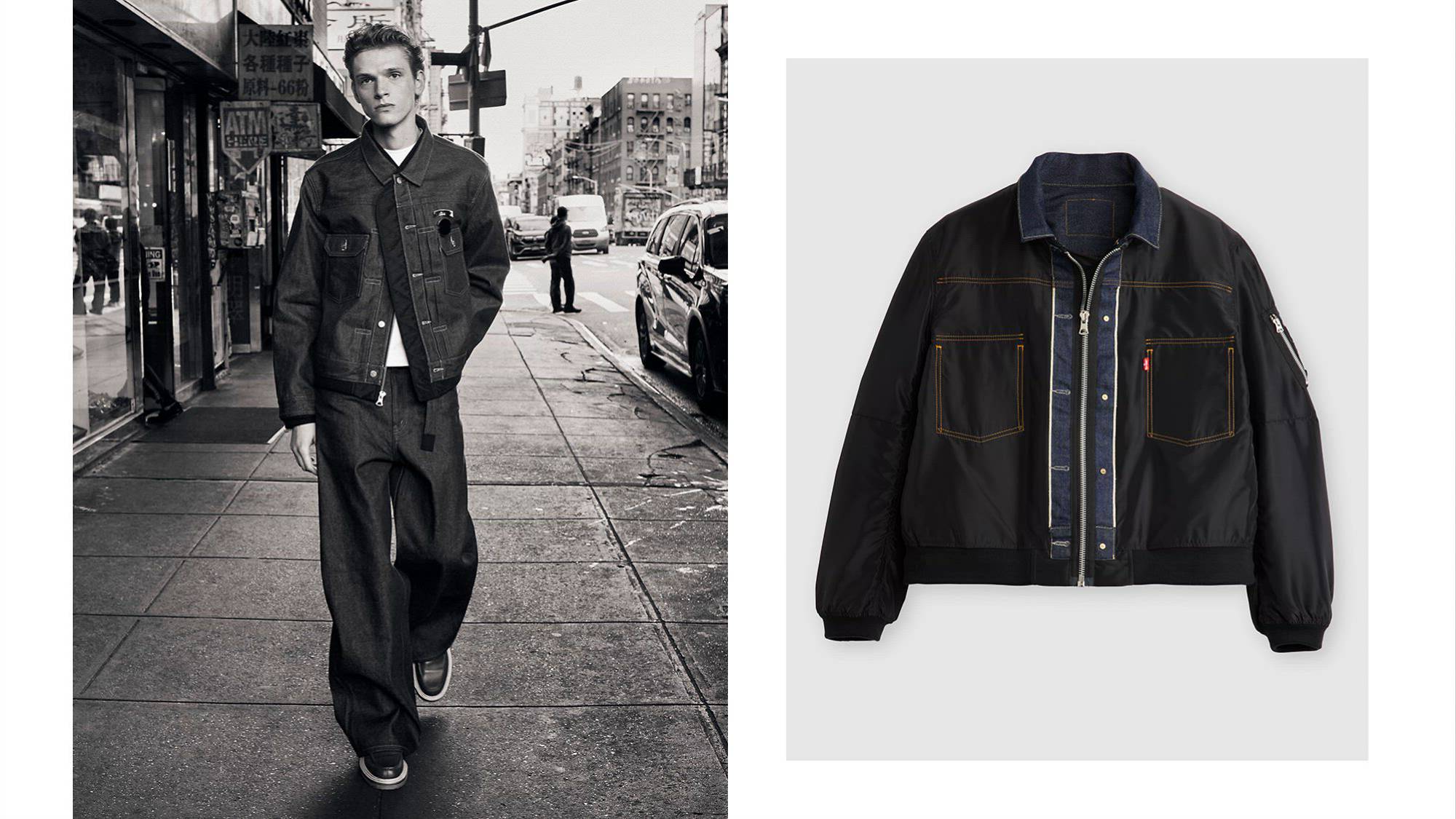 Présentation de la collaboration Sacai x Levis - Tendance 2025