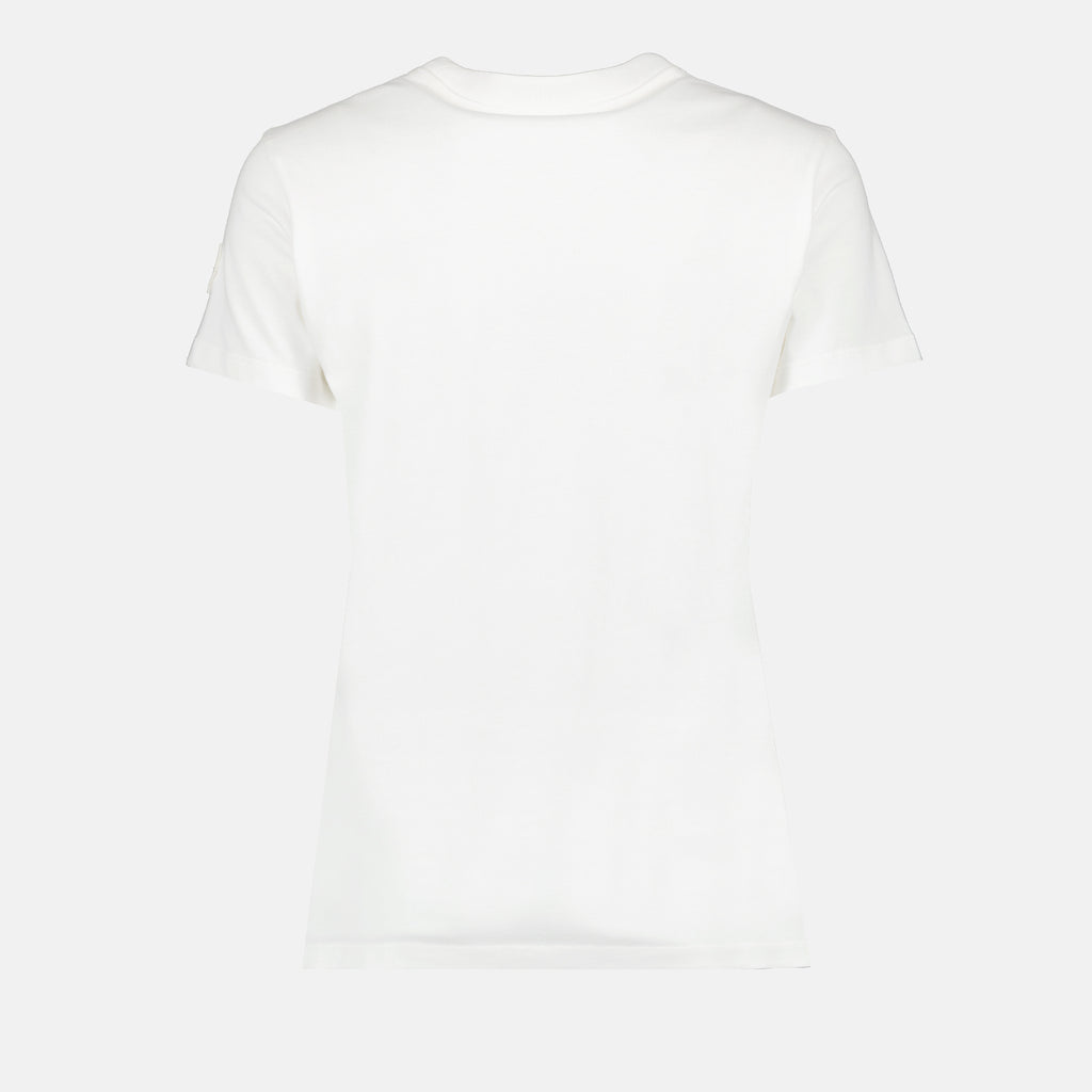 T-shirt T-shirt à logo Moncler Beige Femme