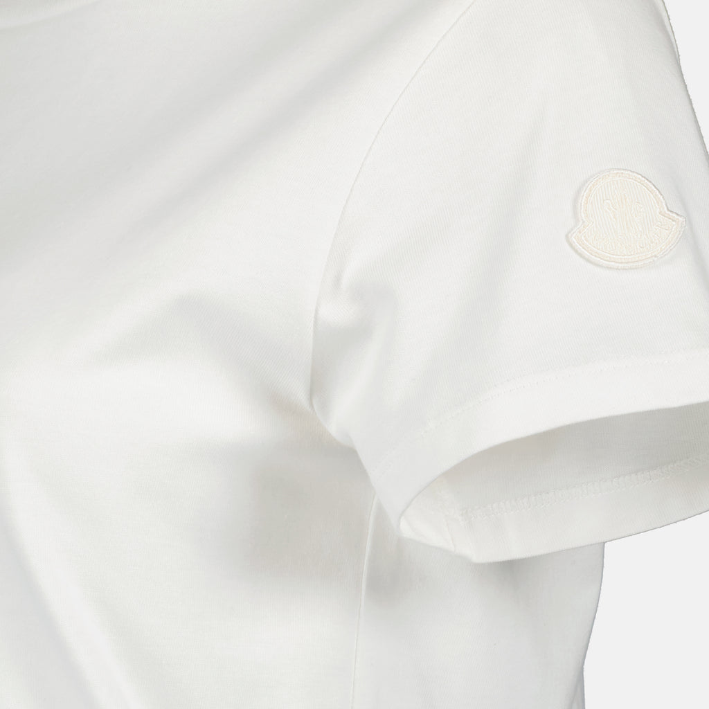 T-shirt T-shirt à logo Moncler Beige Femme
