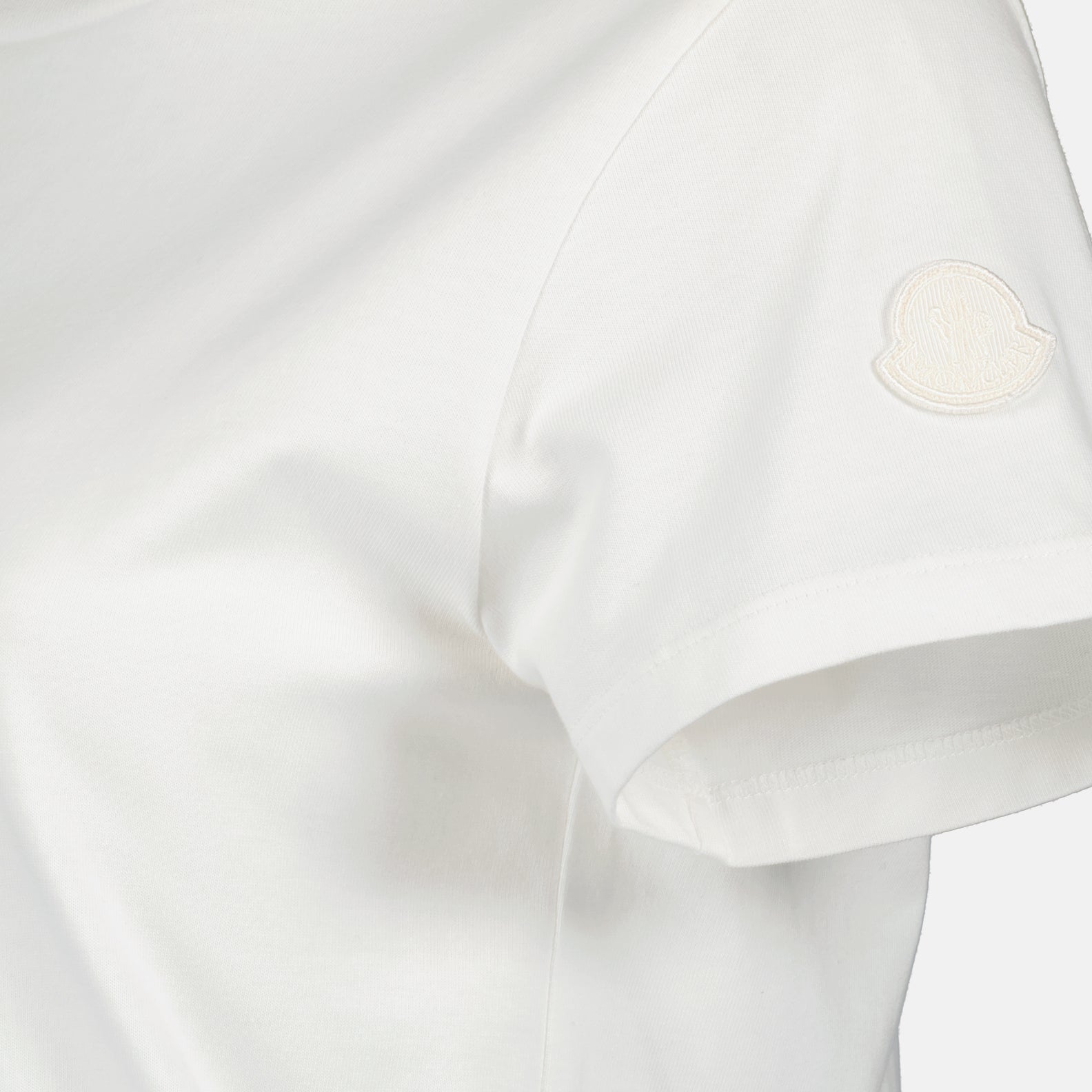 T-shirt T-shirt à logo Moncler Beige Femme