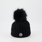 Chapeaux, casquettes et bonnets Bonnet à pompon Moncler Noir Femme