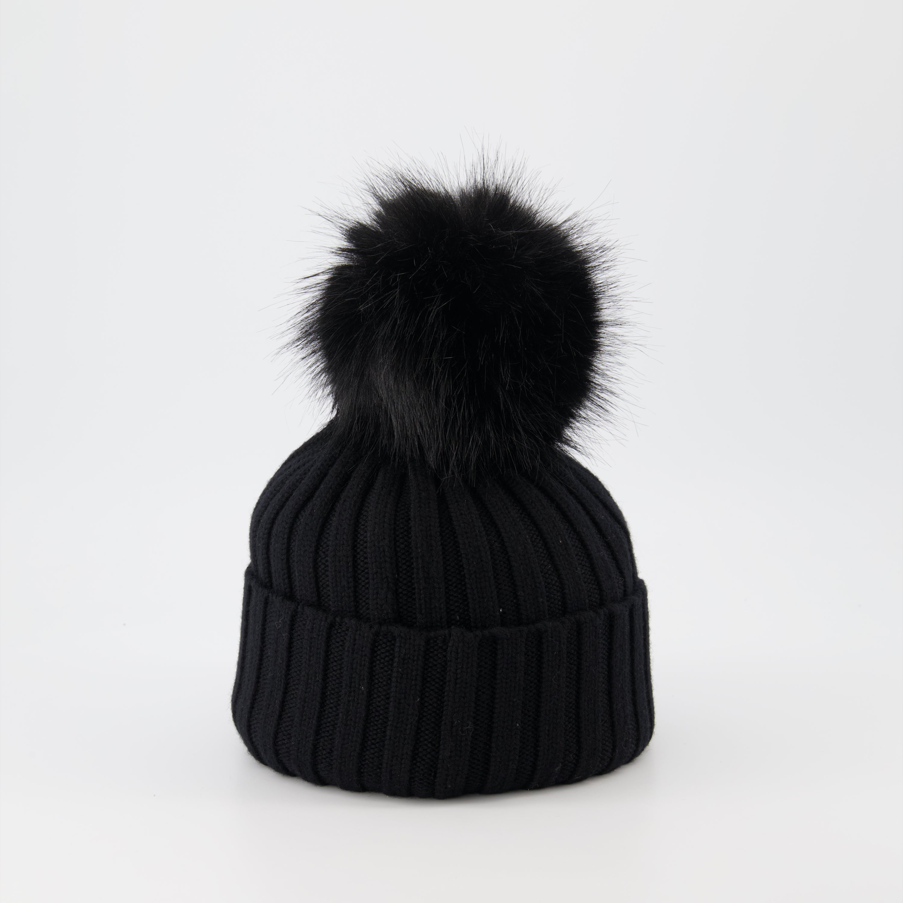 Chapeaux, casquettes et bonnets Bonnet à pompon Moncler Noir Femme