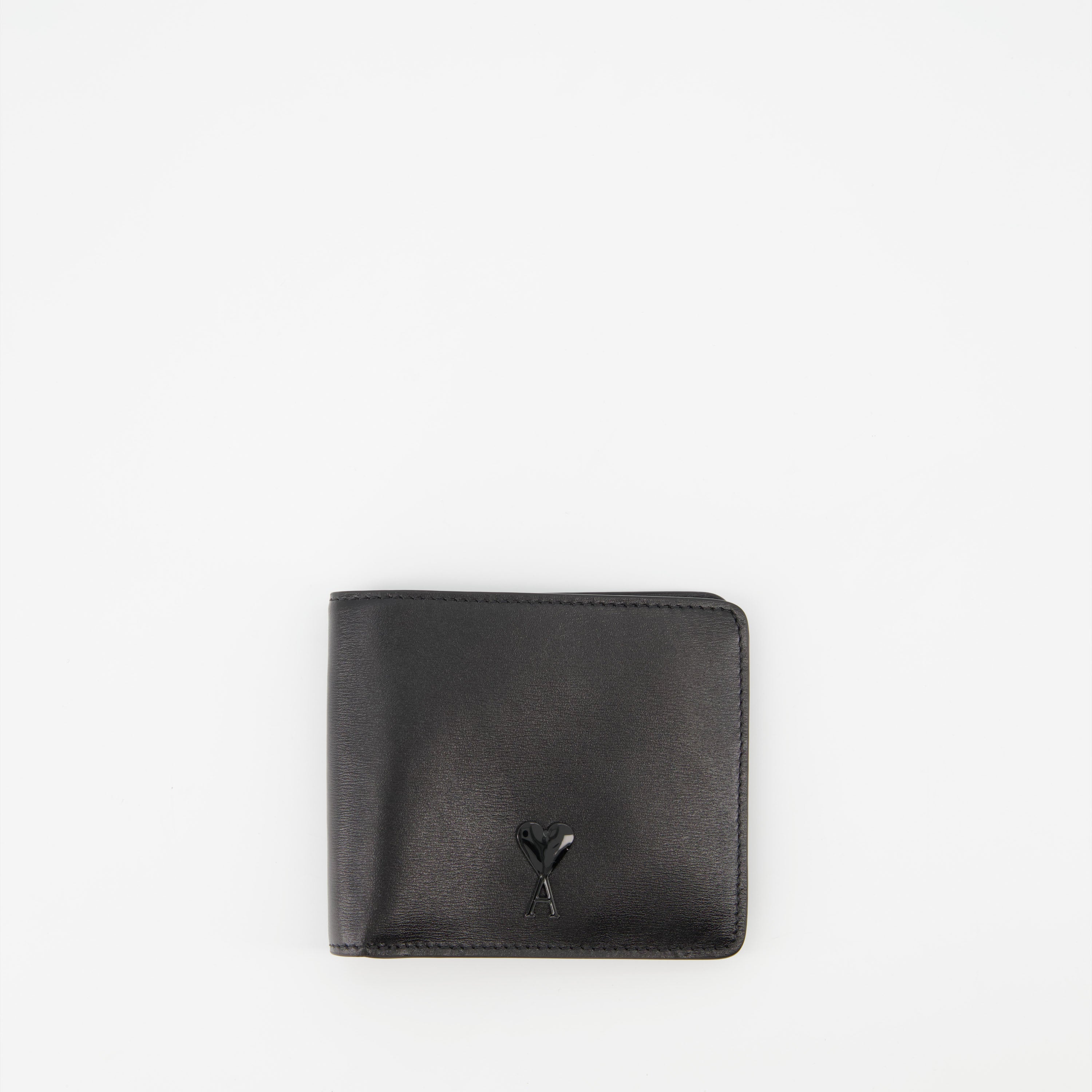 Small leather goods Friend of Heart Wallet Ami PARIS Black Unisex