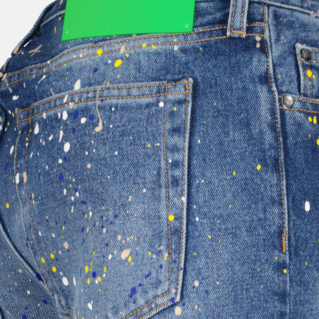 Pantaloni Pantalon jean Paint Off-White Blu Homme