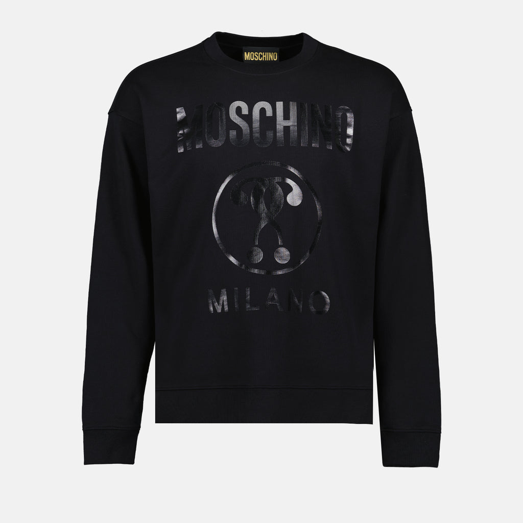 Sweatshirts Sweatshirt à logo Moschino Noir Homme