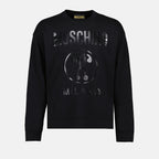 Sweatshirts Sweatshirt à logo Moschino Noir Homme