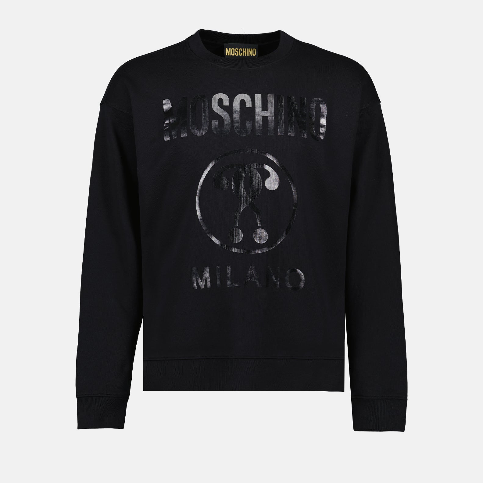 Sweatshirts Sweatshirt à logo Moschino Noir Homme