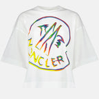 T-shirt T-shirt à logo Moncler Bianco Femme