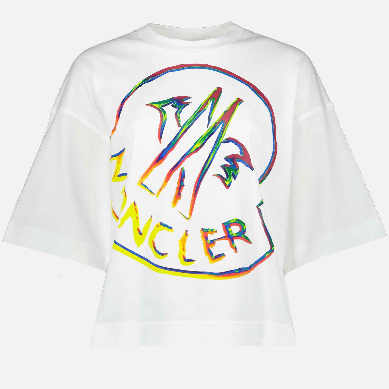 T-shirt T-shirt à logo Moncler Bianco Femme