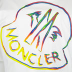 T-shirt T-shirt à logo Moncler Bianco Femme