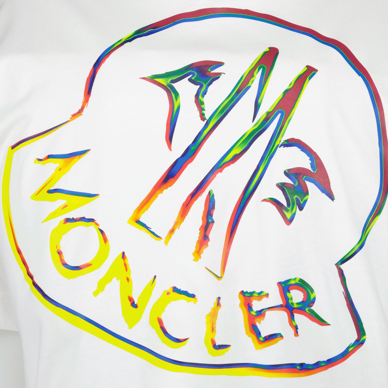 T-shirt T-shirt à logo Moncler Bianco Femme