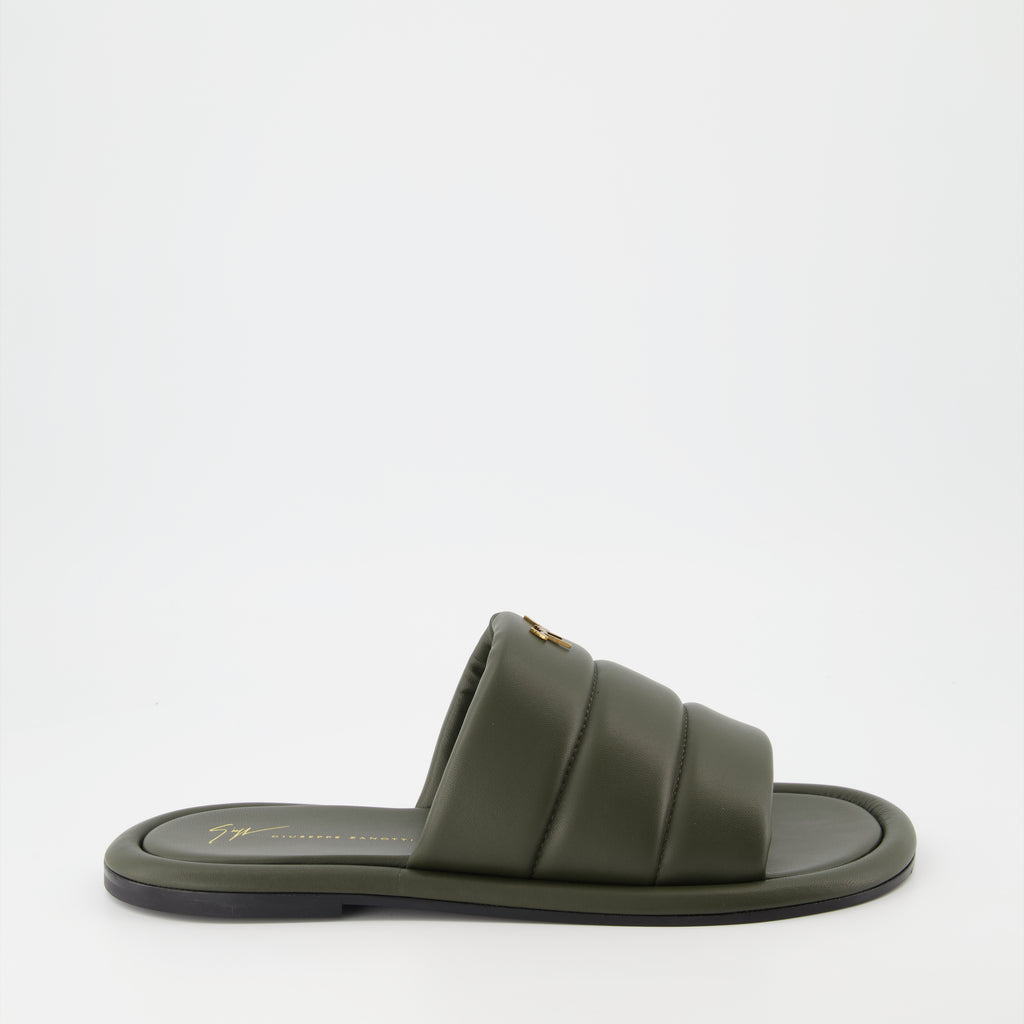 Sapatos abertos Claquettes Harmande Giuseppe Zanotti Verde Homme