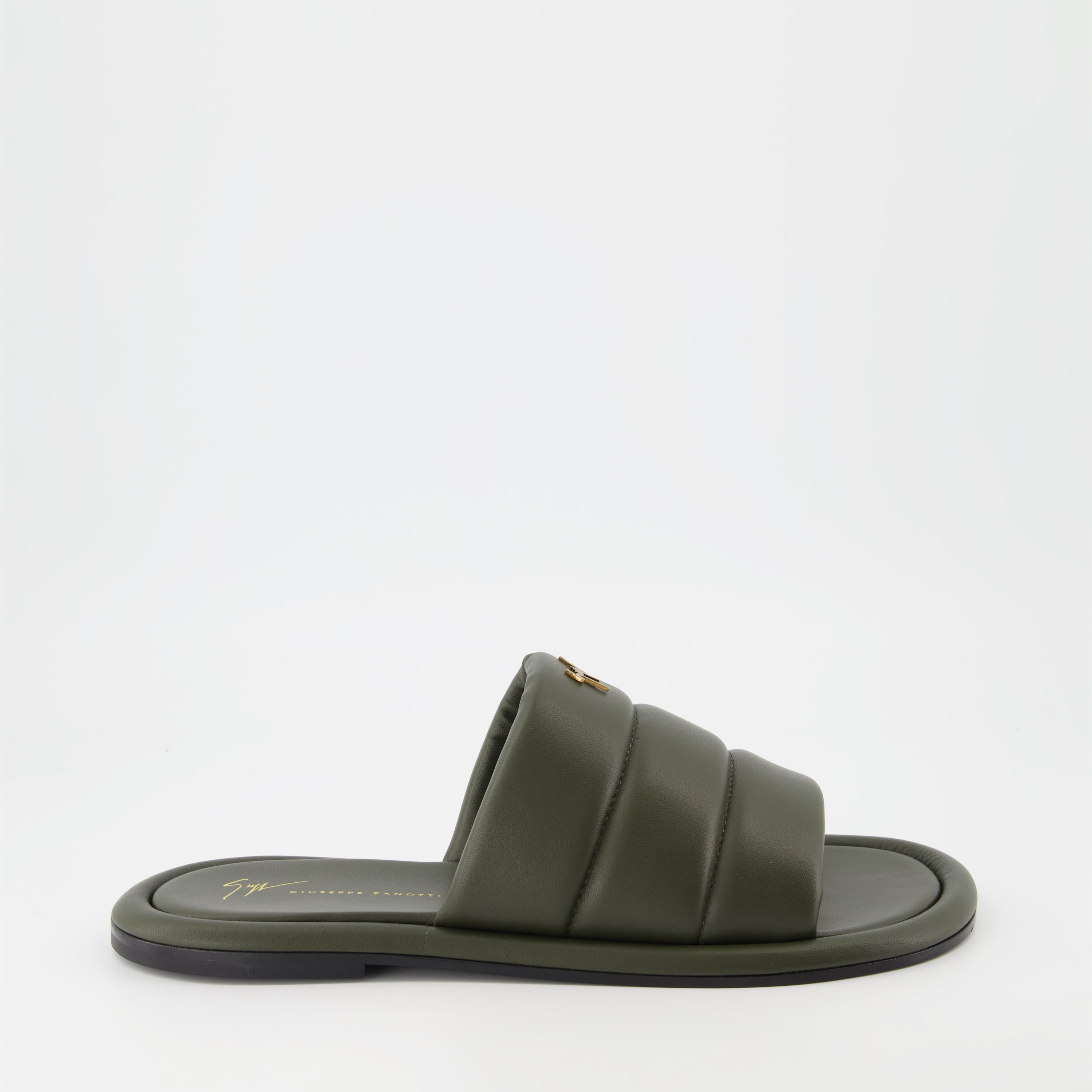 Offene schuhe Claquettes Harmande Giuseppe Zanotti Grün Homme