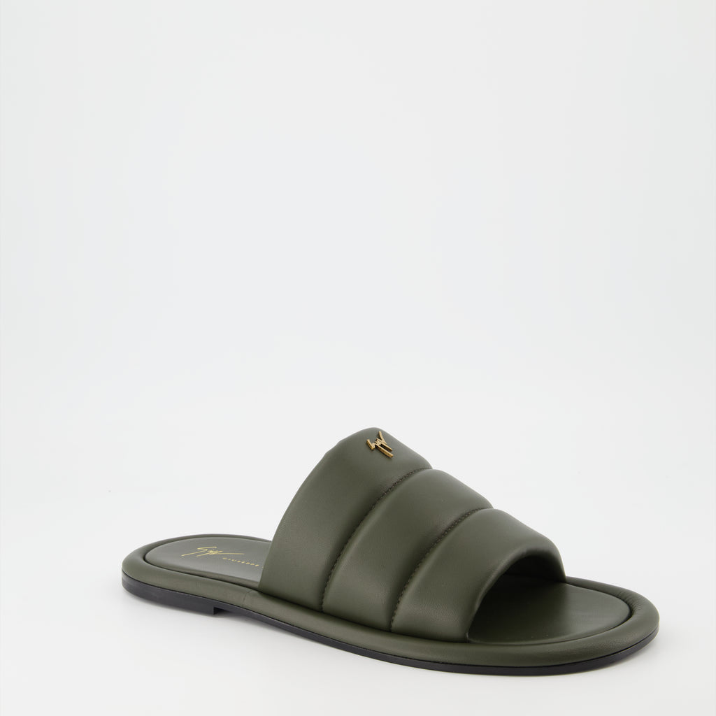 Sapatos abertos Claquettes Harmande Giuseppe Zanotti Verde Homme