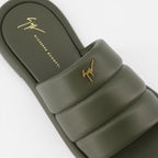 Sapatos abertos Claquettes Harmande Giuseppe Zanotti Verde Homme