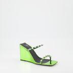 Offene schuhe Shangay Wedge Mules Giuseppe Zanotti Grün Femme