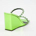 Offene schuhe Shangay Wedge Mules Giuseppe Zanotti Grün Femme