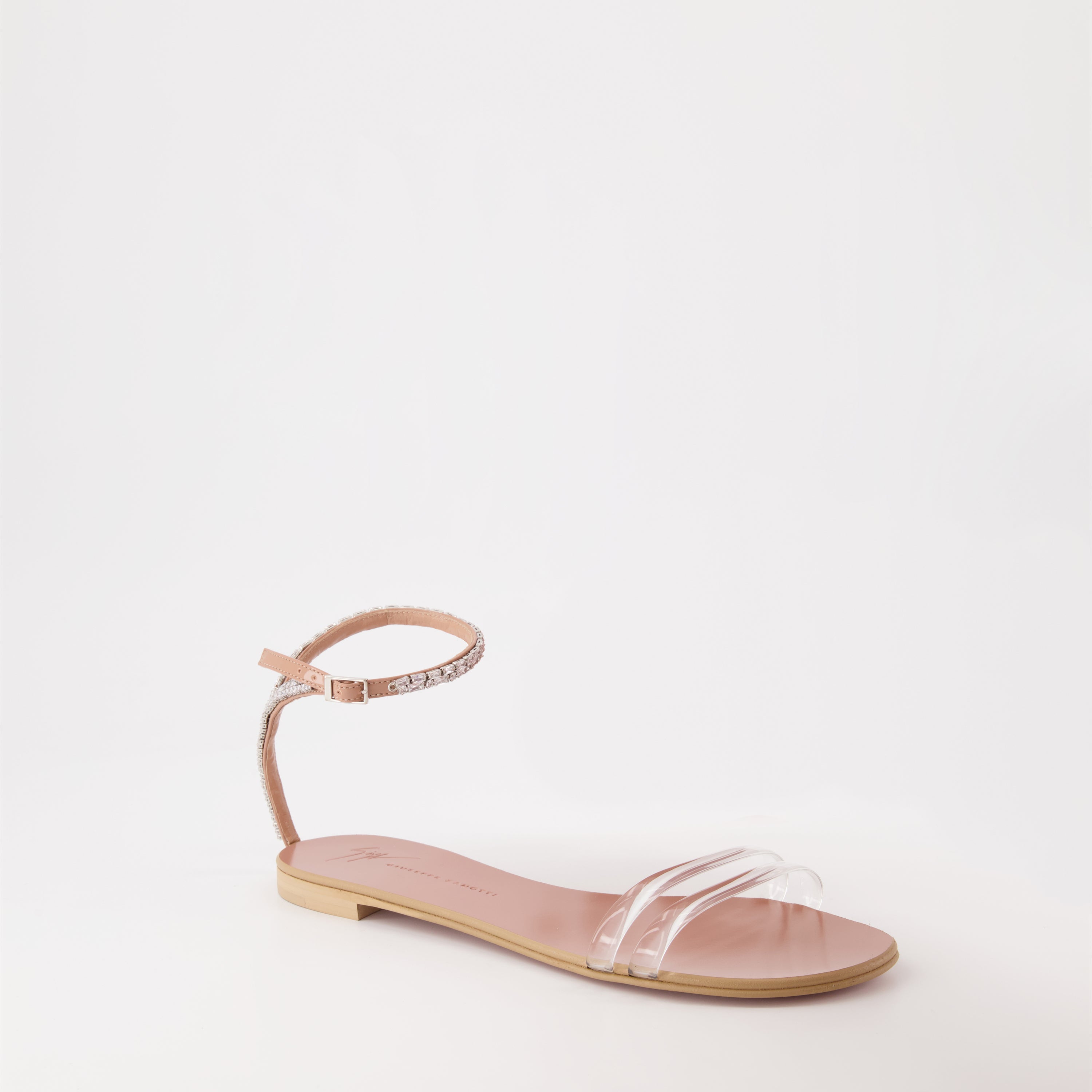 Chaussures ouvertes Sandales Agathe Plexi Giuseppe Zanotti Beige Femme