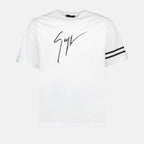 T-shirts Logo T-shirt Giuseppe Zanotti White Man