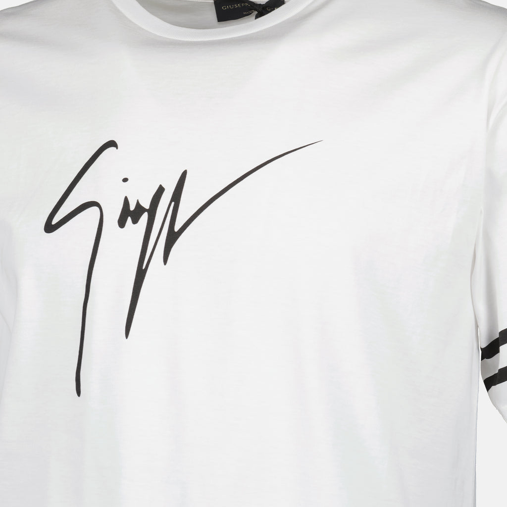 T-shirts Logo T-shirt Giuseppe Zanotti White Man