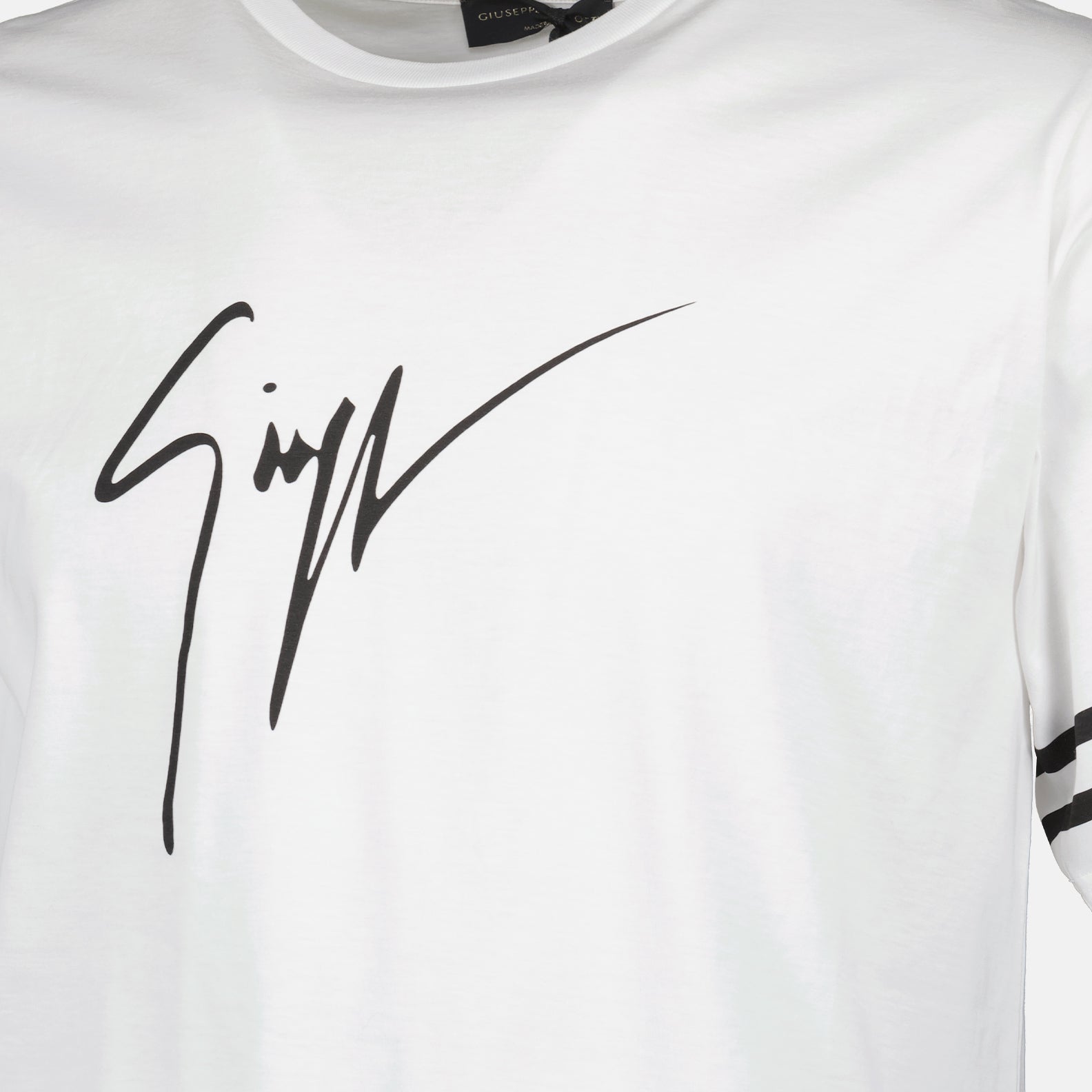 T-shirts Logo T-shirt Giuseppe Zanotti White Man