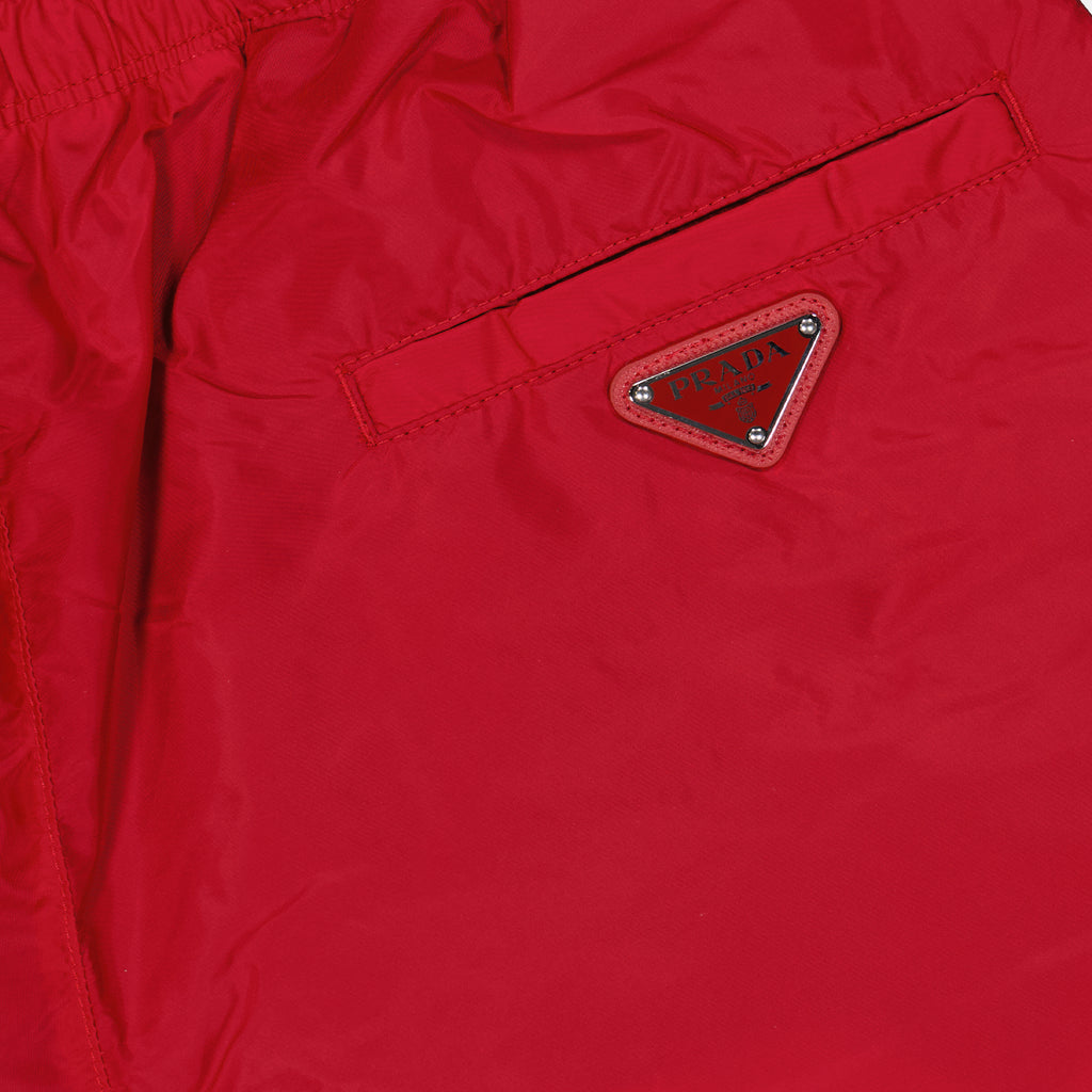 비치웨어 삼각 수영복 Prada 빨간색 Homme