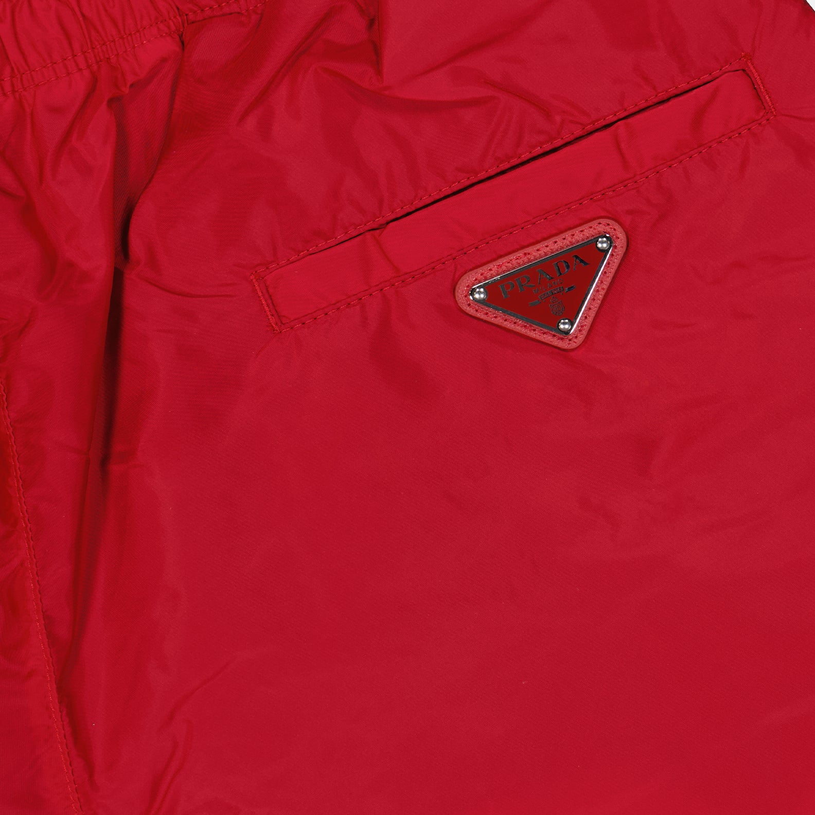 비치웨어 삼각 수영복 Prada 빨간색 Homme