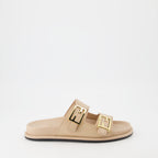 Zapatos abiertos Sandales Fendi Feel Fendi Beige Femme