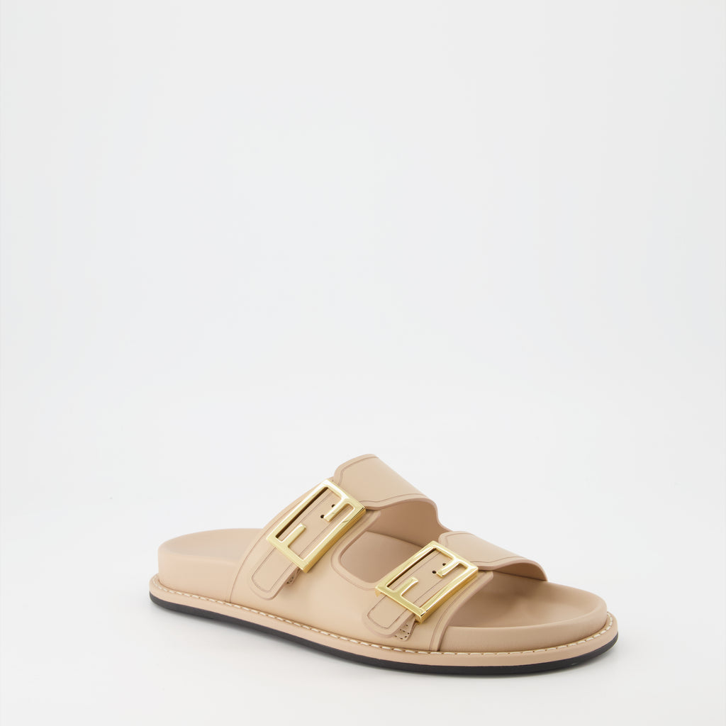 Zapatos abiertos Sandales Fendi Feel Fendi Beige Femme