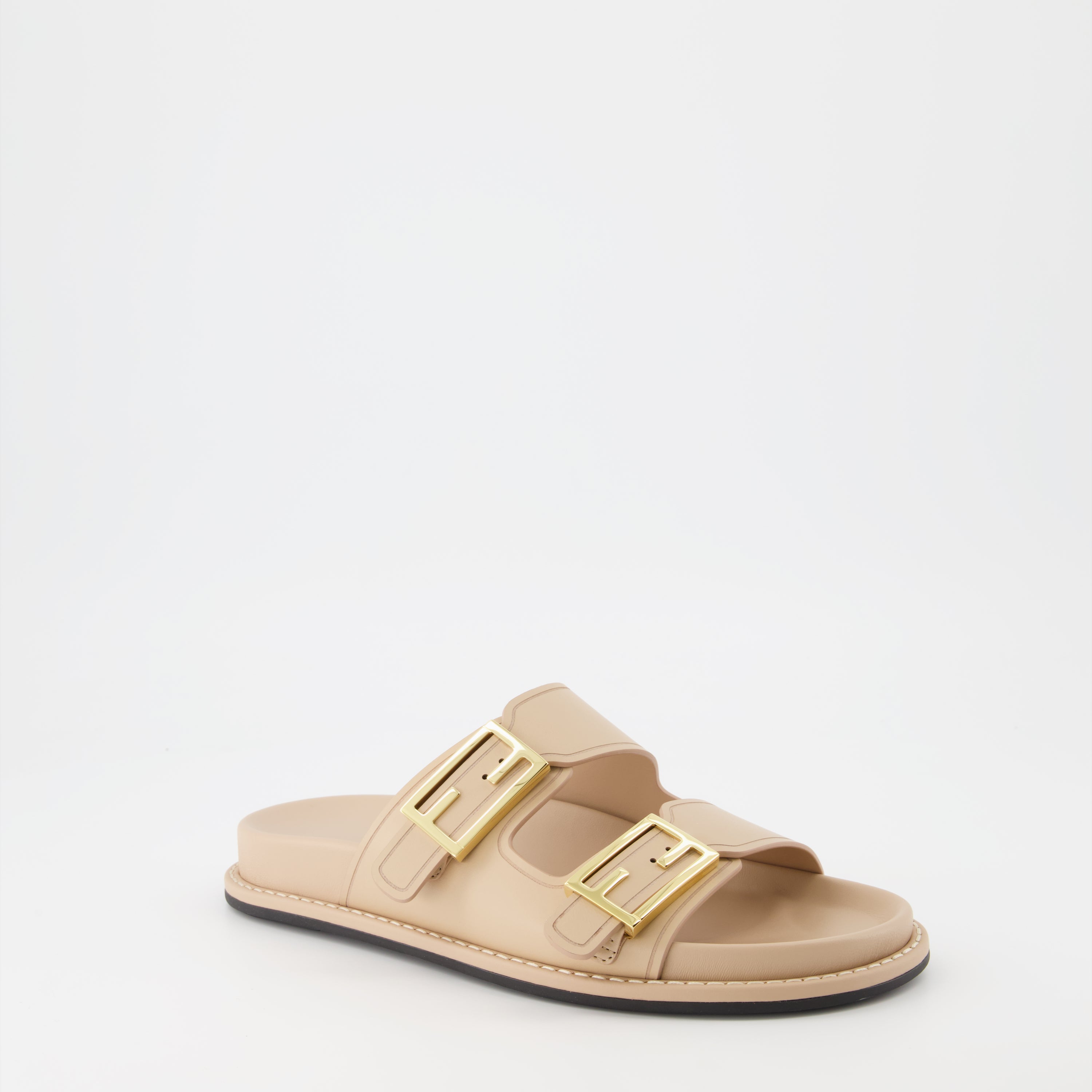 Zapatos abiertos Sandales Fendi Feel Fendi Beige Femme