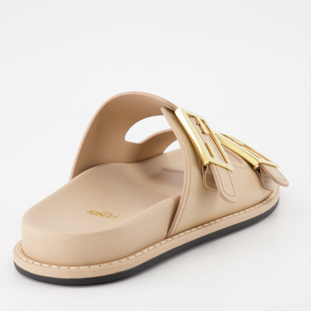 Zapatos abiertos Sandales Fendi Feel Fendi Beige Femme