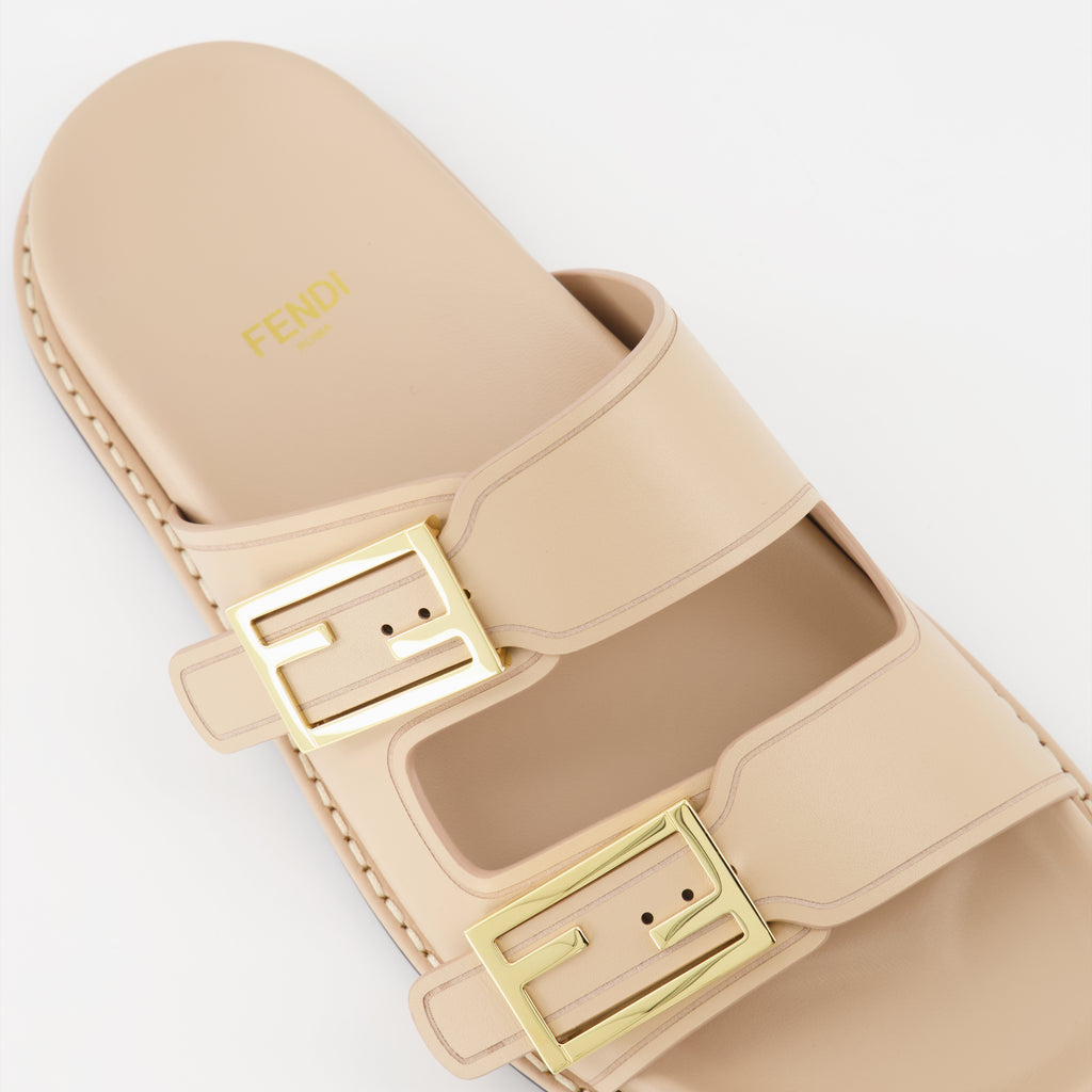 Zapatos abiertos Sandales Fendi Feel Fendi Beige Femme