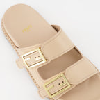 Zapatos abiertos Sandales Fendi Feel Fendi Beige Femme