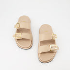 Zapatos abiertos Sandales Fendi Feel Fendi Beige Femme