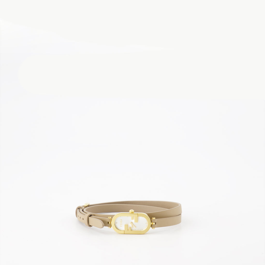 Schmuck Montre O'Lock Vertical Fendi Beige Femme