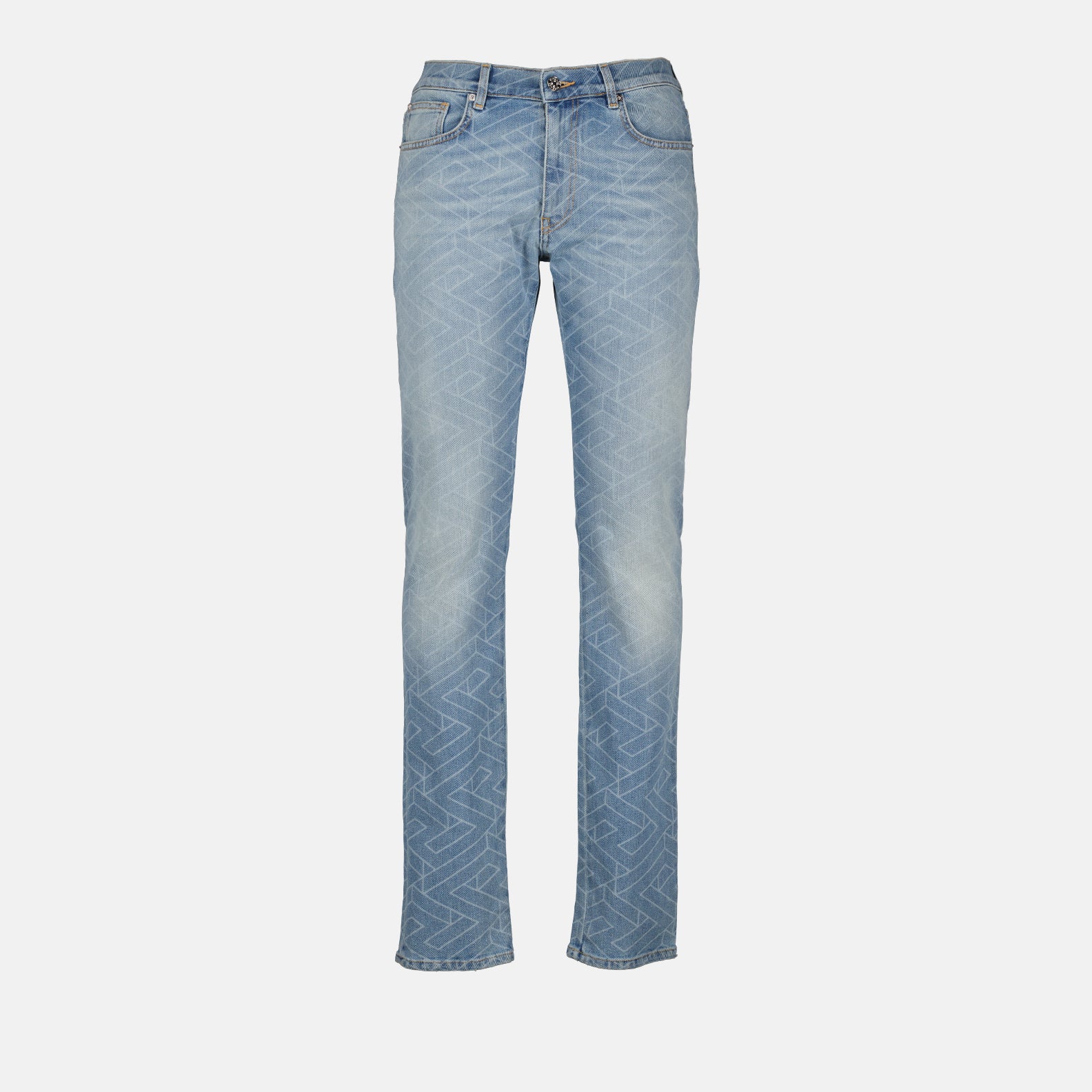 Greca denim pants