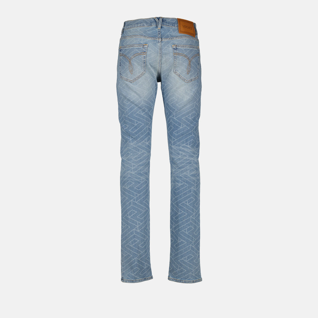 Pants Greca denim pants Versace Blue Man