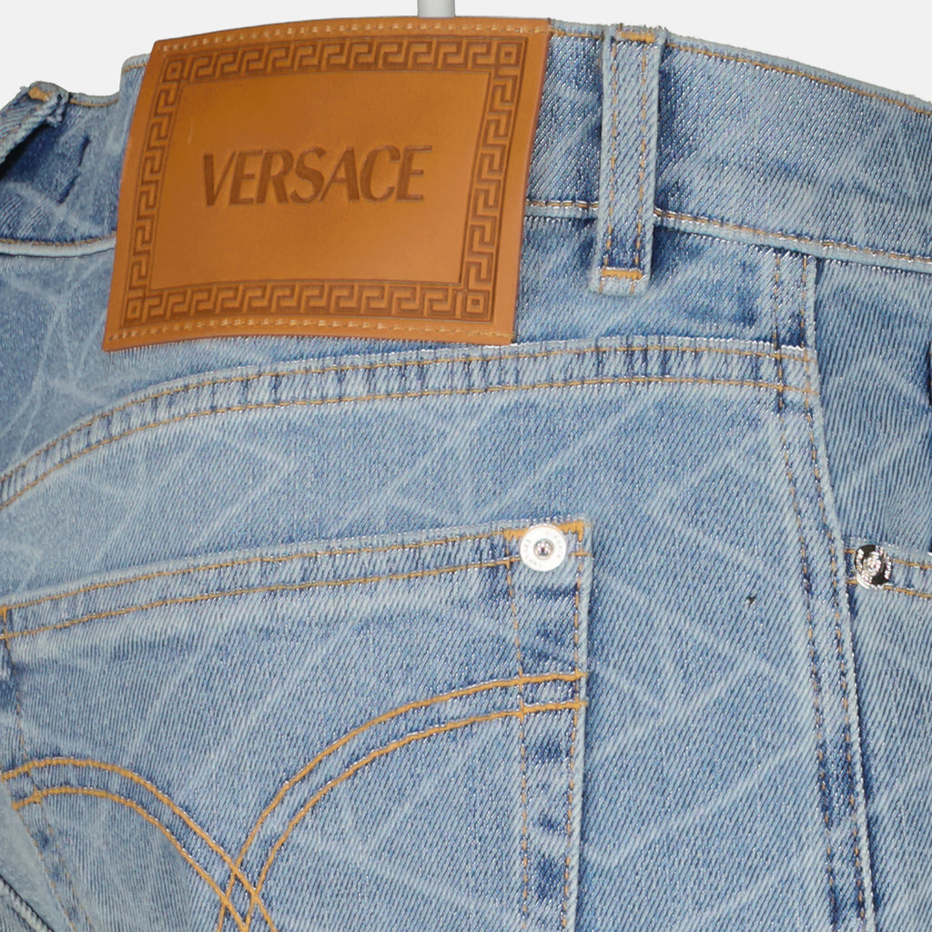 Pants Greca denim pants Versace Blue Man