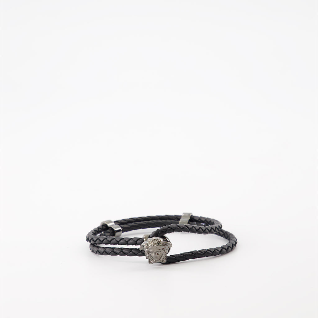 Joias Bracelet en cuir La Medusa Versace Preto Homme