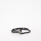 Joias Bracelet en cuir La Medusa Versace Preto Homme