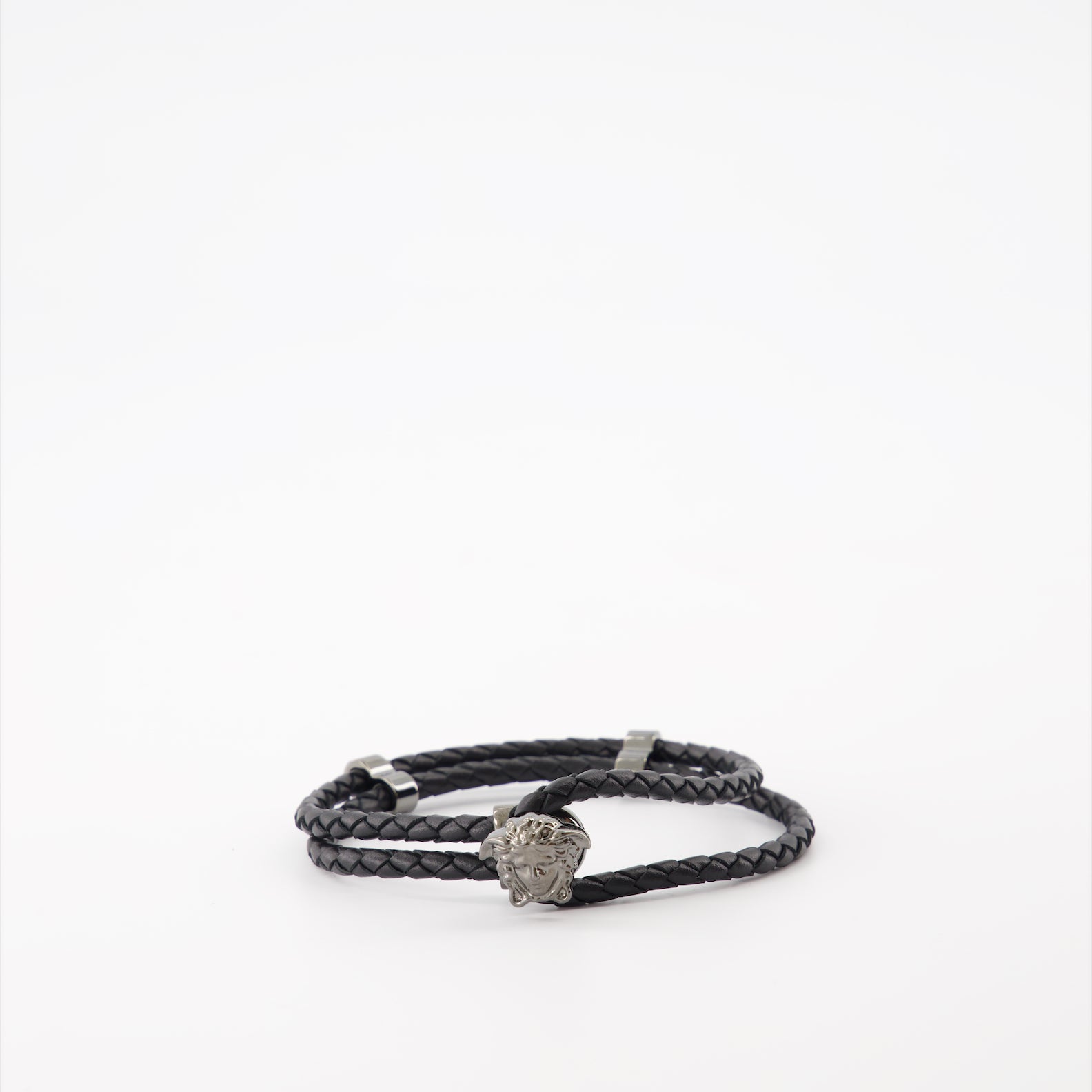 Joias Bracelet en cuir La Medusa Versace Preto Homme